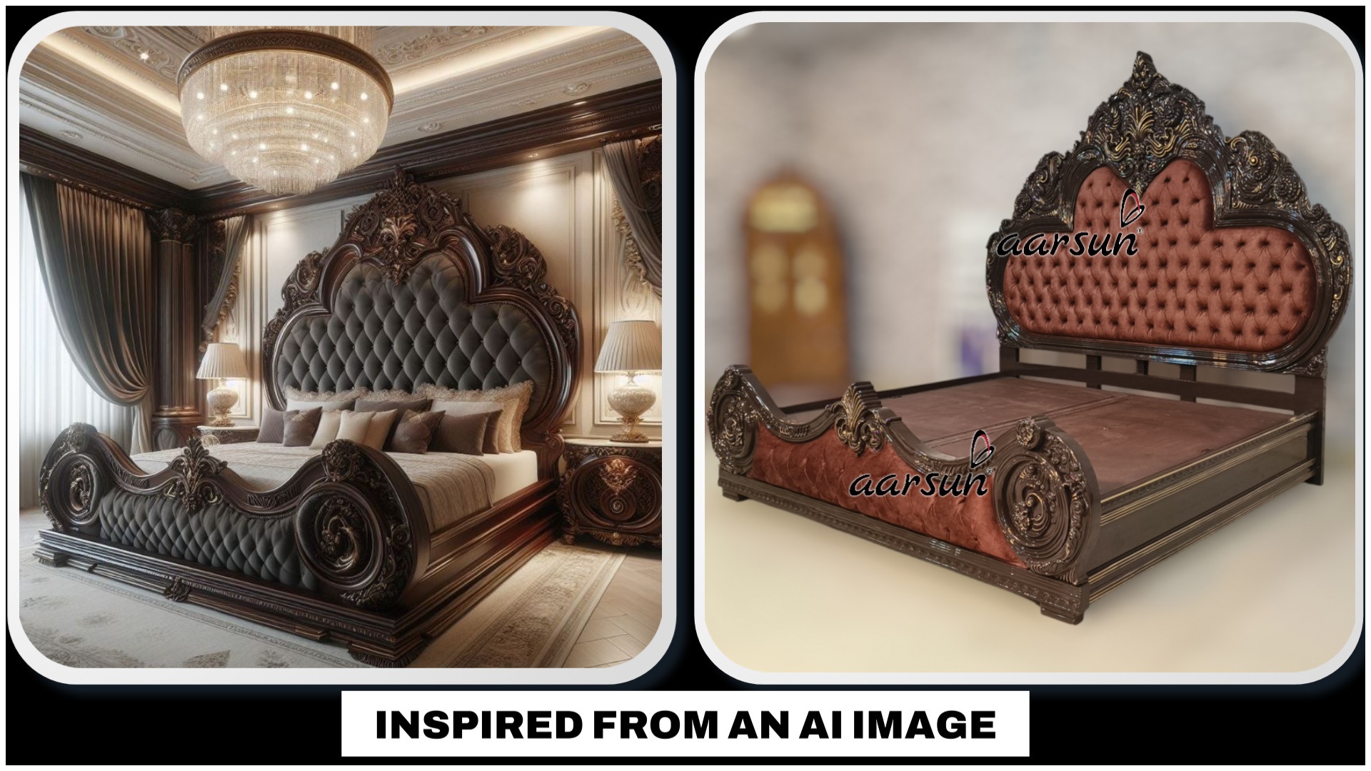 AI Inspired Bed Design Grand Super Deluxe Bed Design view 3