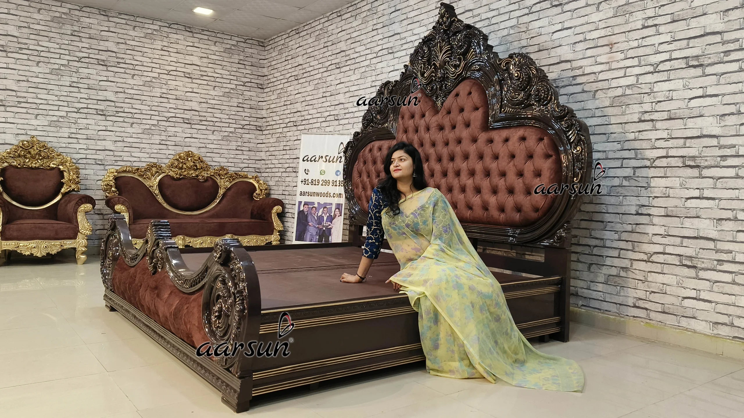 AI Inspired Bed Design Grand Super Deluxe Bed Design view 8