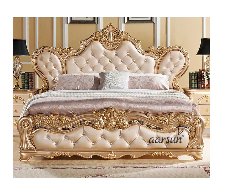 Antique Style Wooden Bed view 3