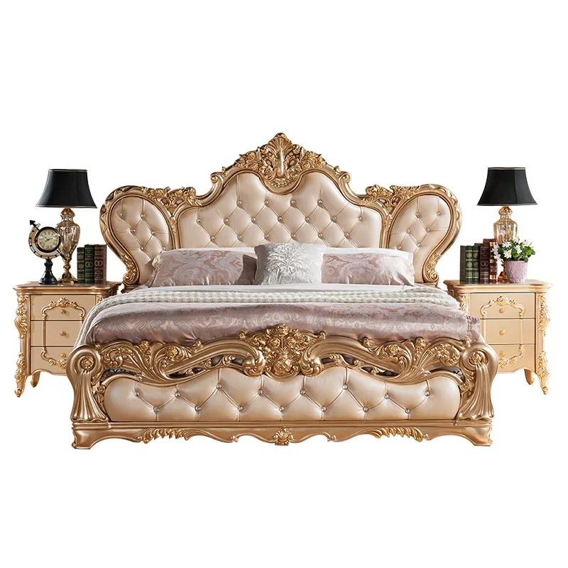 Antique Style Wooden Bed view 4