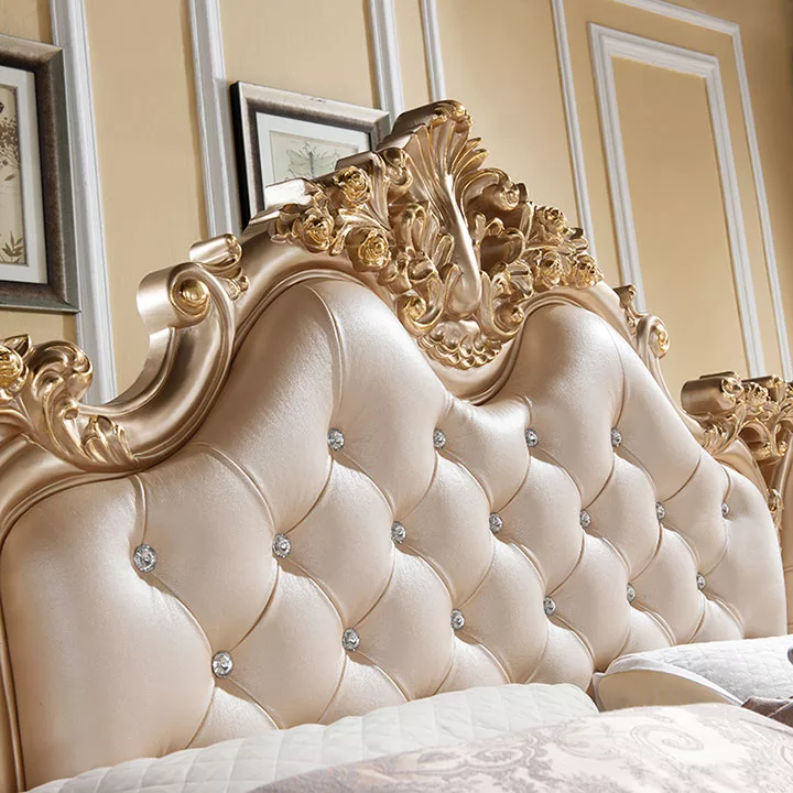Antique Style Wooden Bed view 5