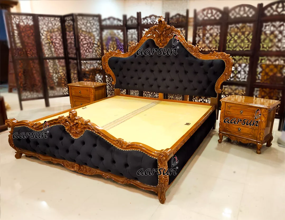 Classic Maharaja Bed with Side Tables view 3