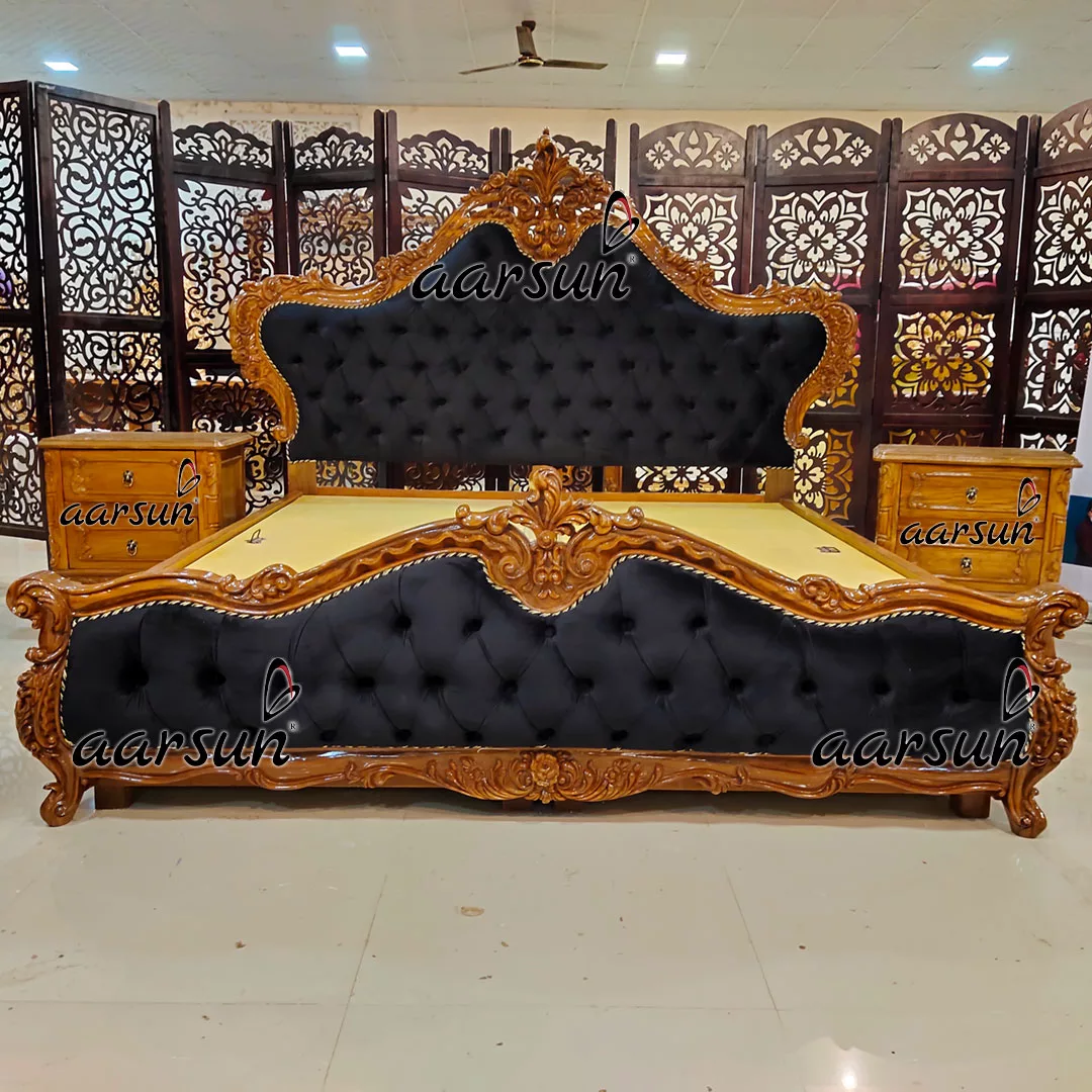 Classic Maharaja Bed with Side Tables view 4