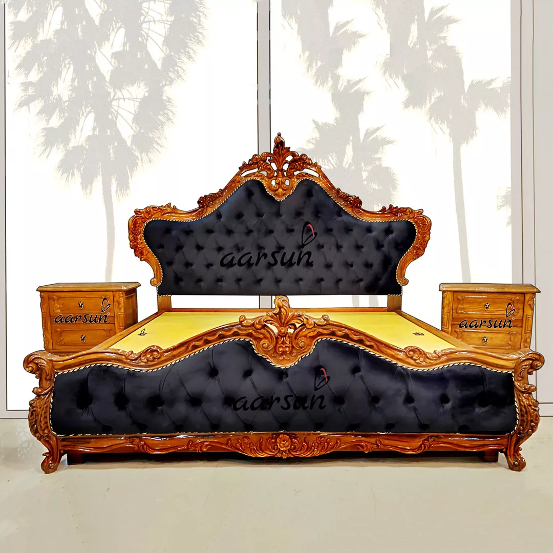 Classic Maharaja Bed with Side Tables view 5