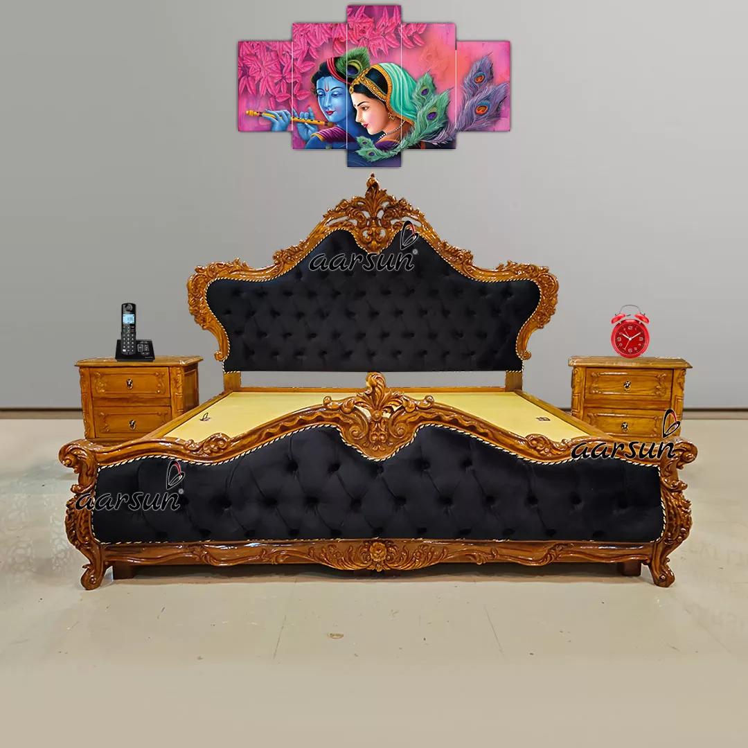 Classic Maharaja Bed with Side Tables