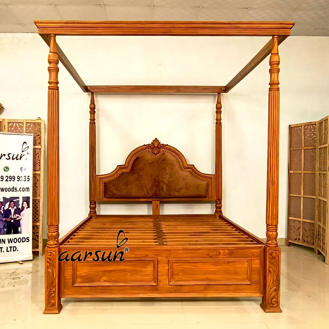 Classic Wood Poster Bed view 4