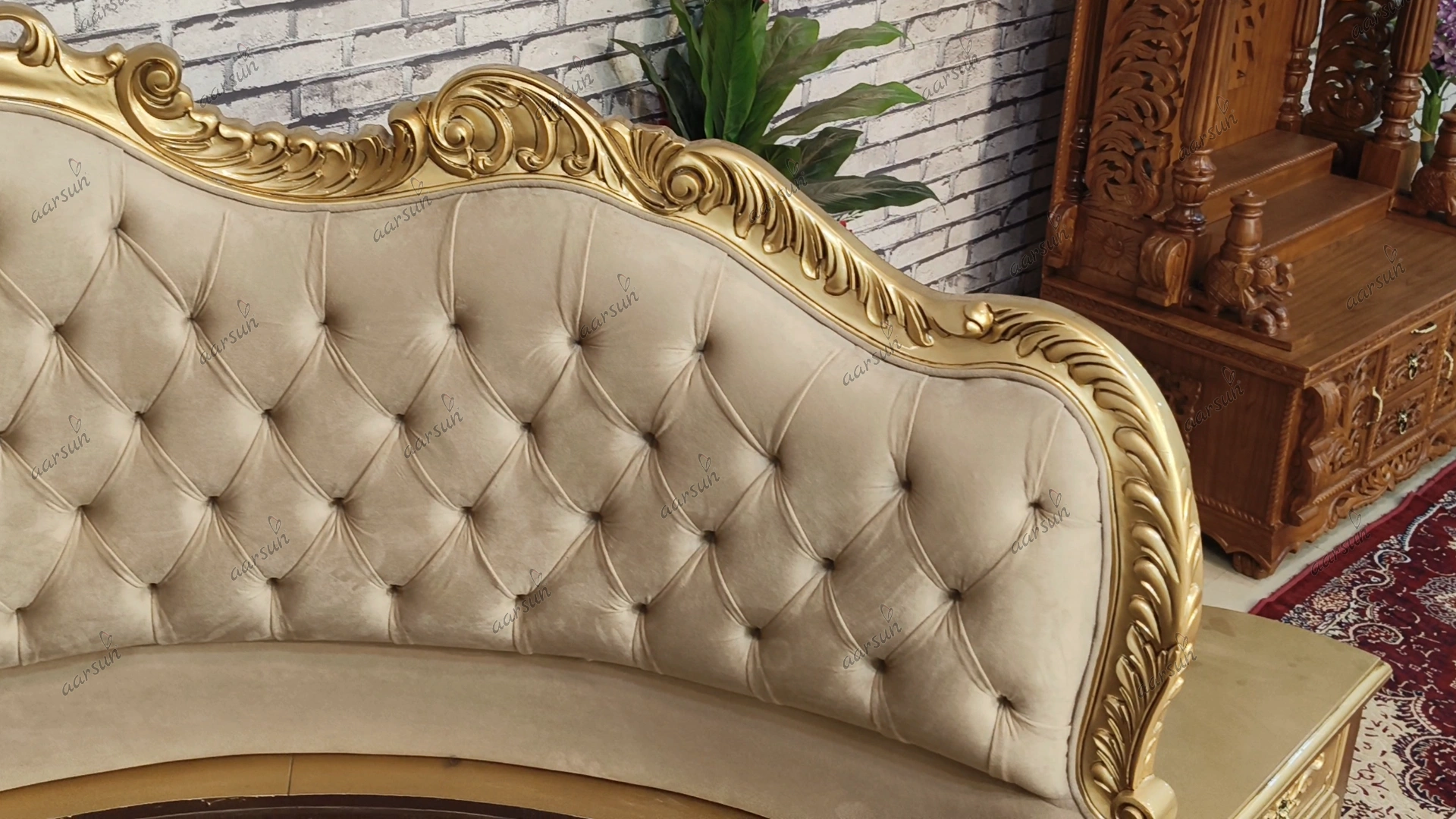 Custom-Crafted Huge Round Bed with Almirah view 11