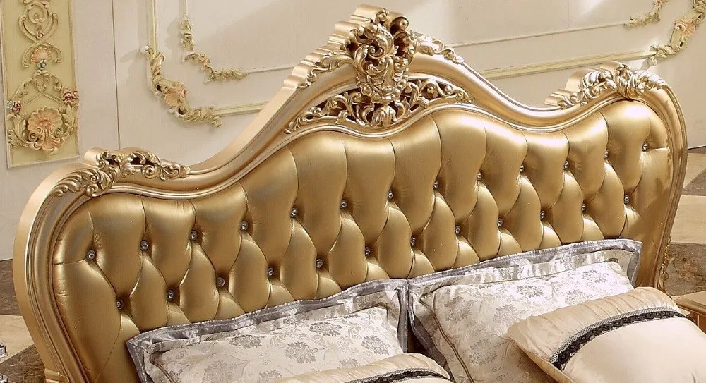 Designer Wooden Bed with Side table view 4
