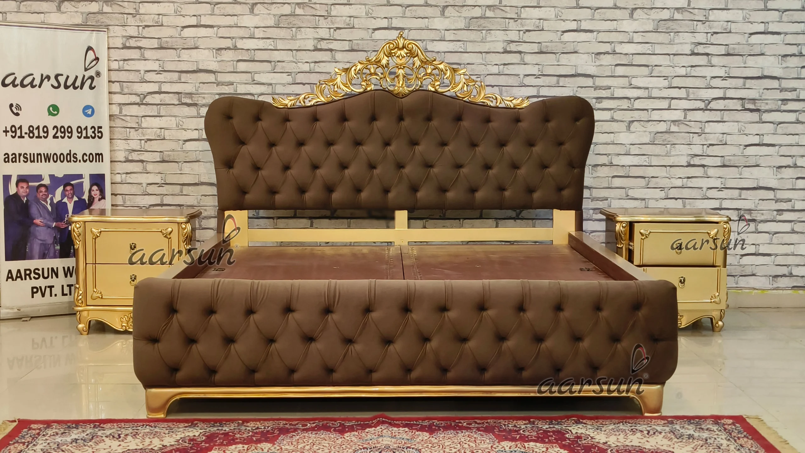 Elegant Platform Bed With Hydraulic Storage view 9