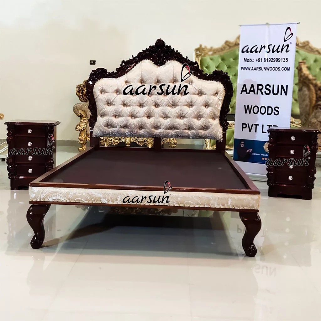 Handcrafted Wooden Bed / Diwan for Home view 4