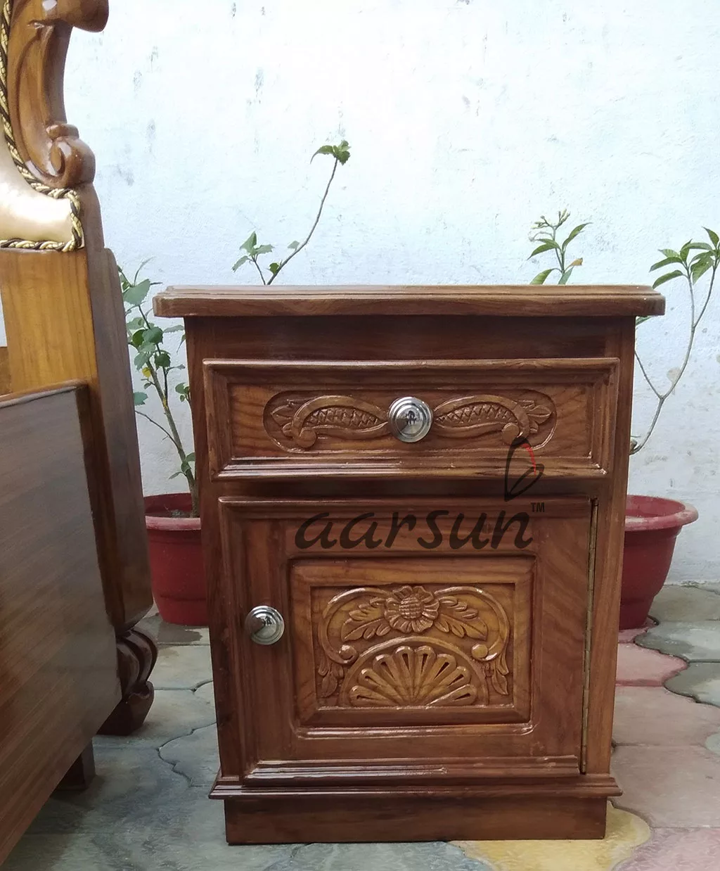 Handcrafted Wooden Box Bed view 4