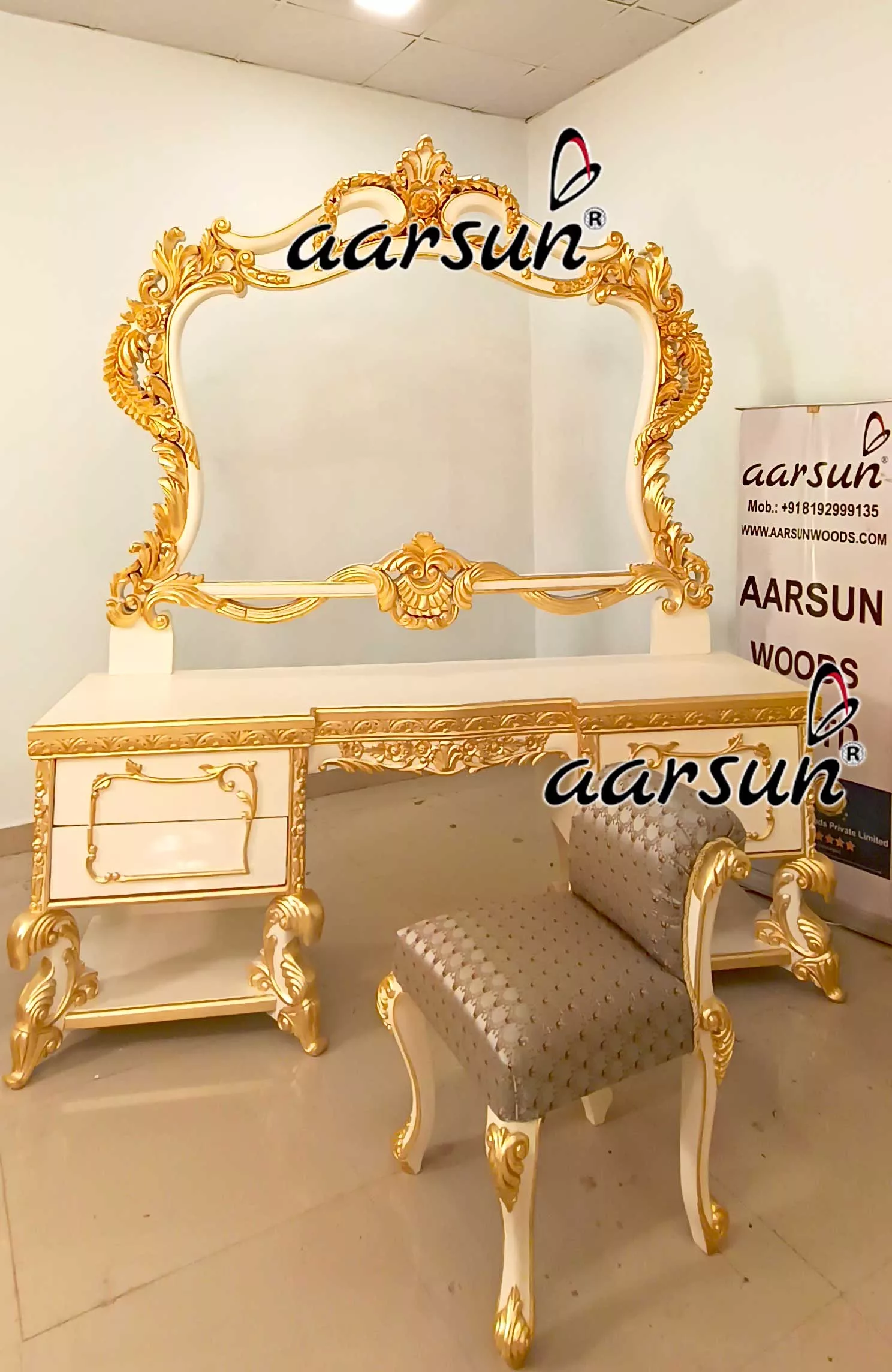 Handmade Unique Wooden Bed Design view 3