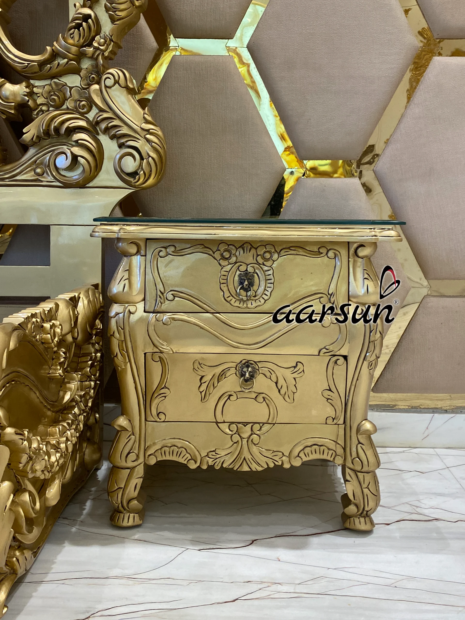 Latest Bed Design with Heavy Headboard view 7