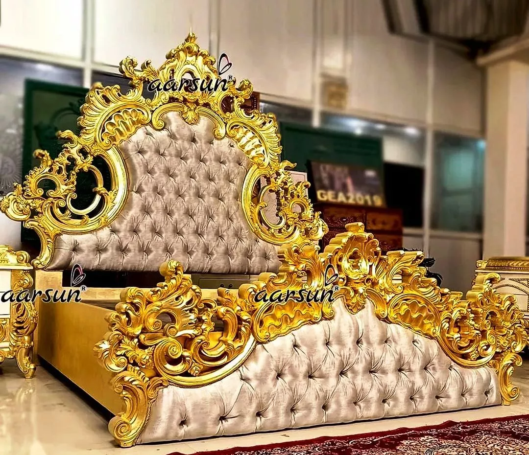 Luxurious Bedroom Furniture in Gold