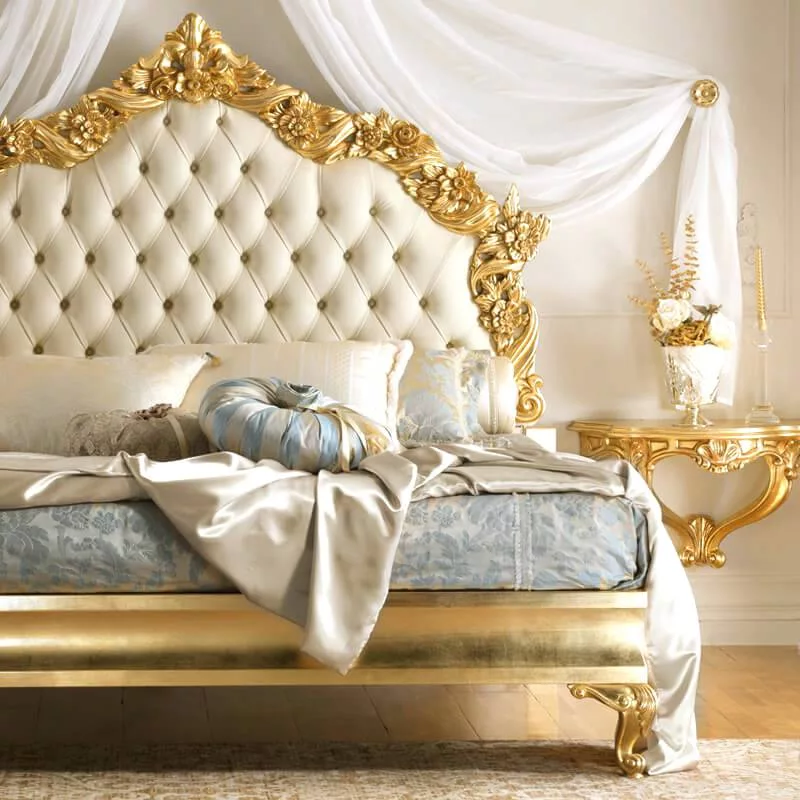 Luxury French Style Bed for Home view 4