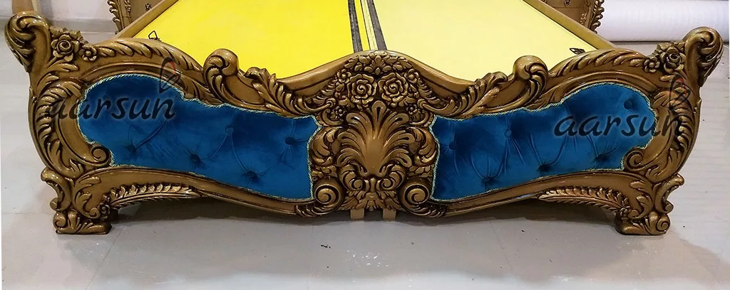 Luxury Teak Wood Bed with Storage view 5