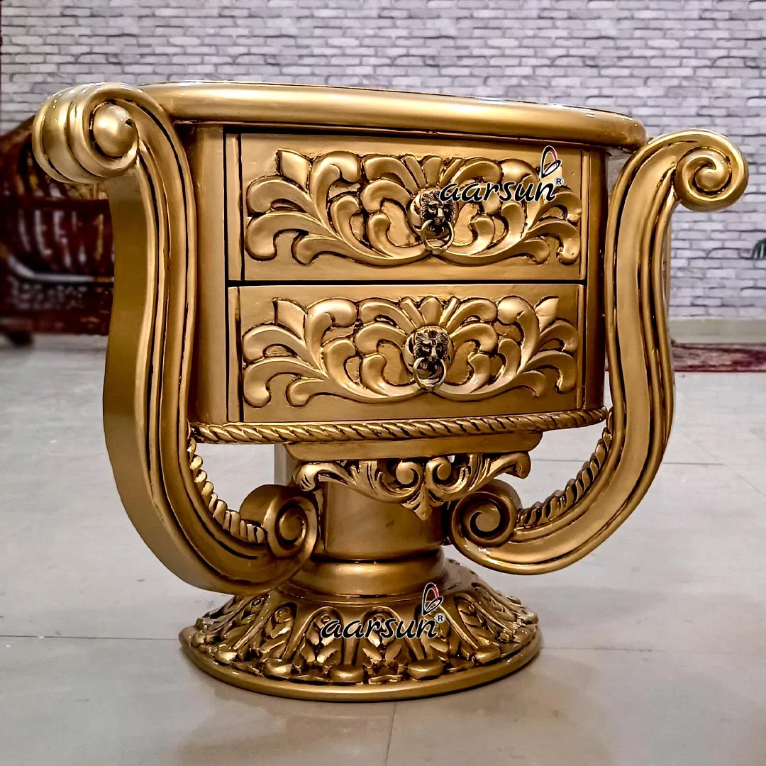 Majestic Gold Round Bed view 4