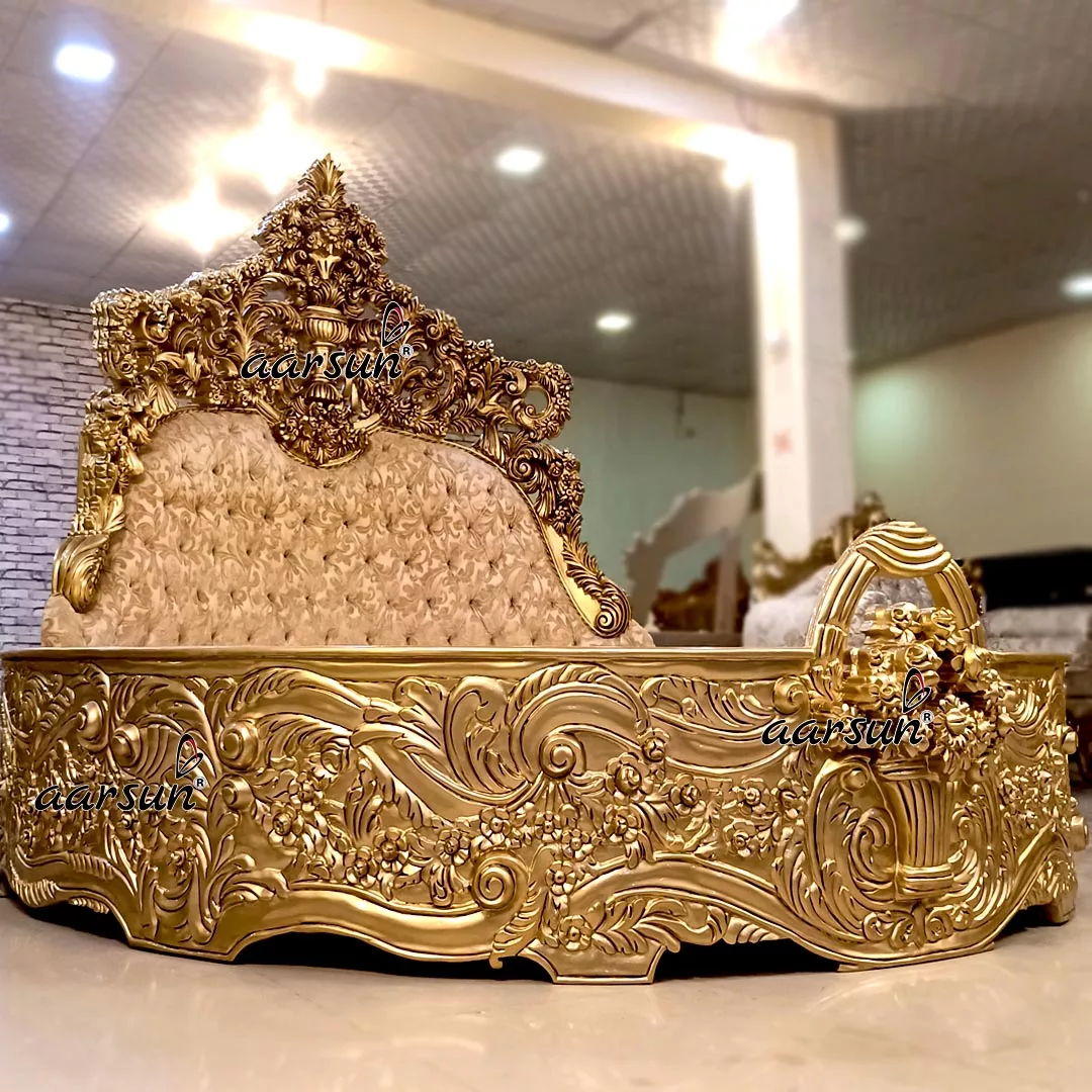 Majestic Gold Round Bed view 5