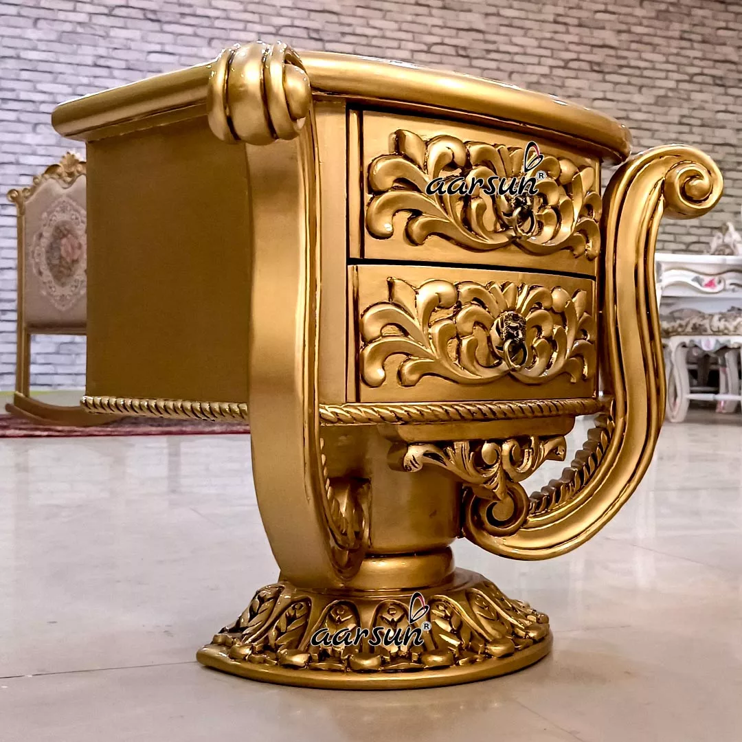 Majestic Gold Round Bed view 6
