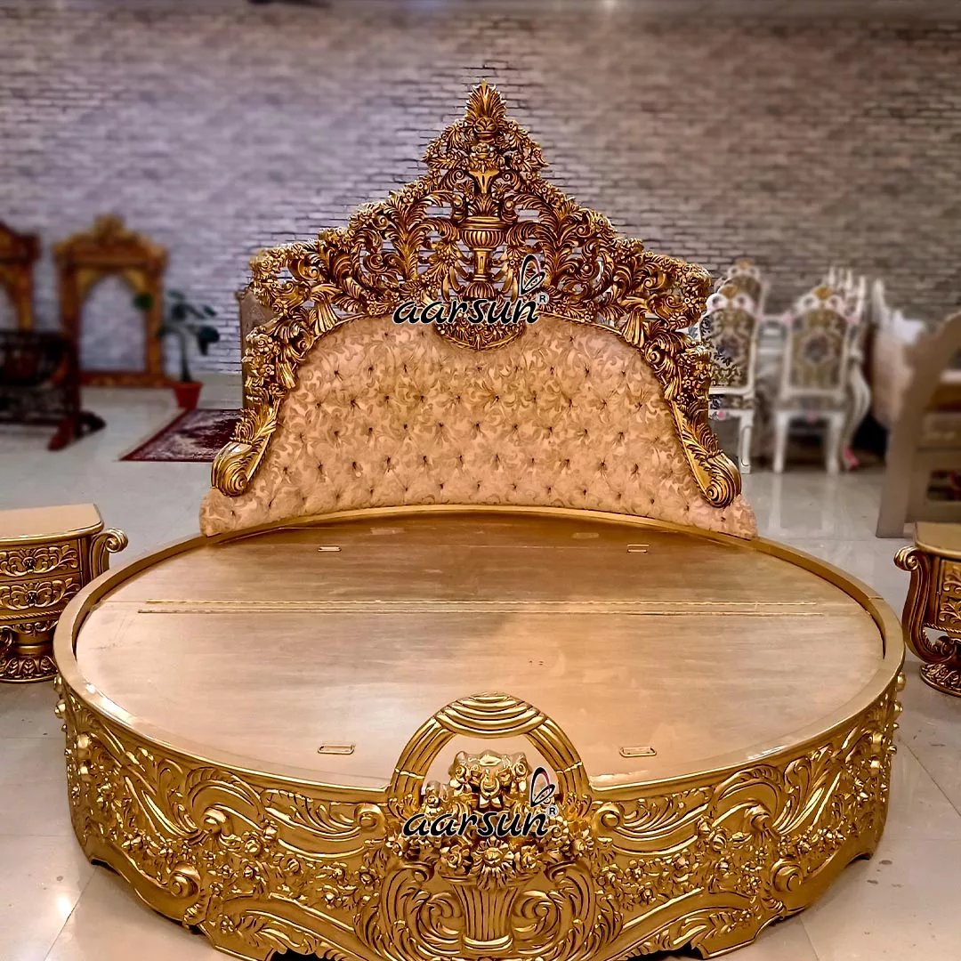 Majestic Gold Round Bed view 7