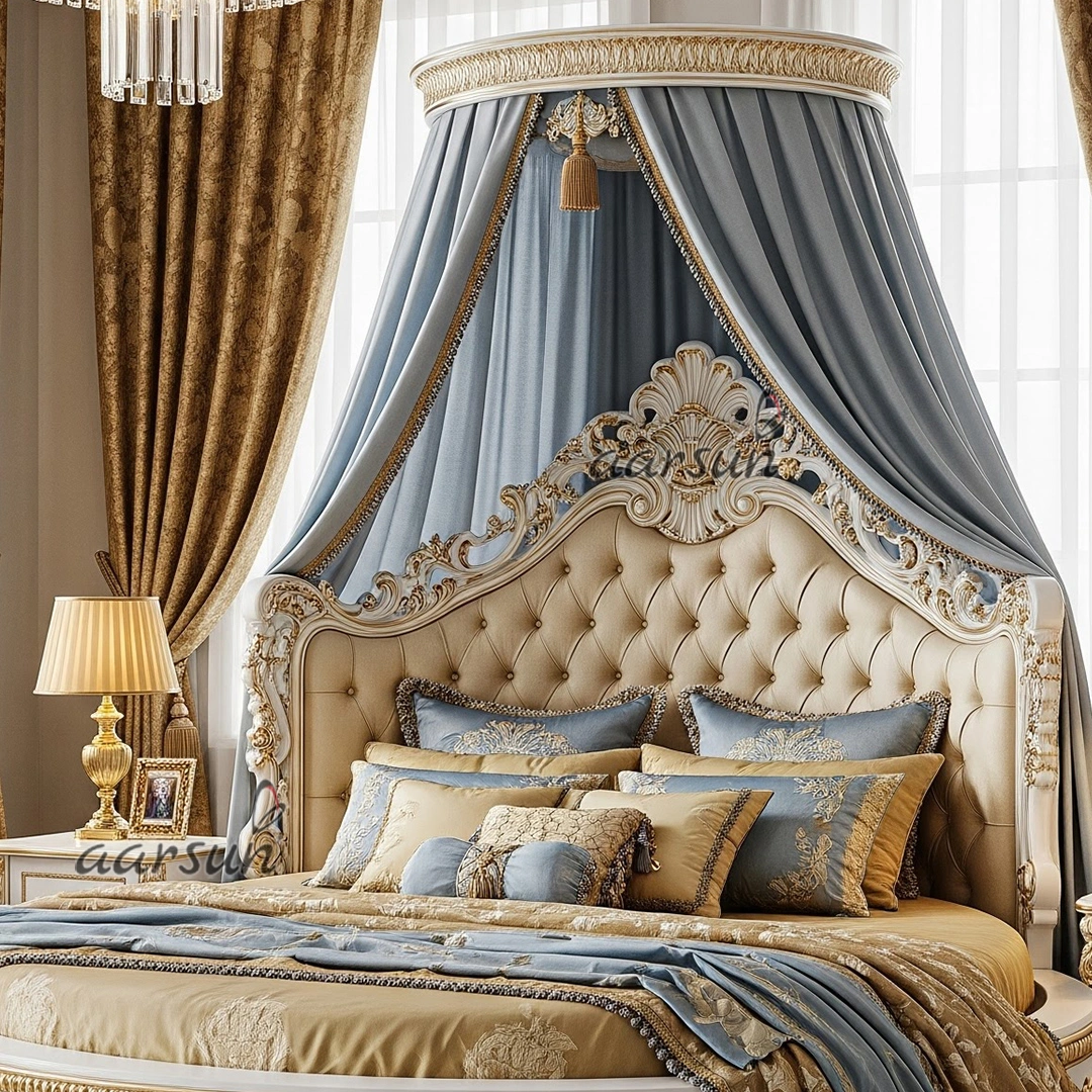 Majestic Round Comfort Premium Carved Round Bed view 5