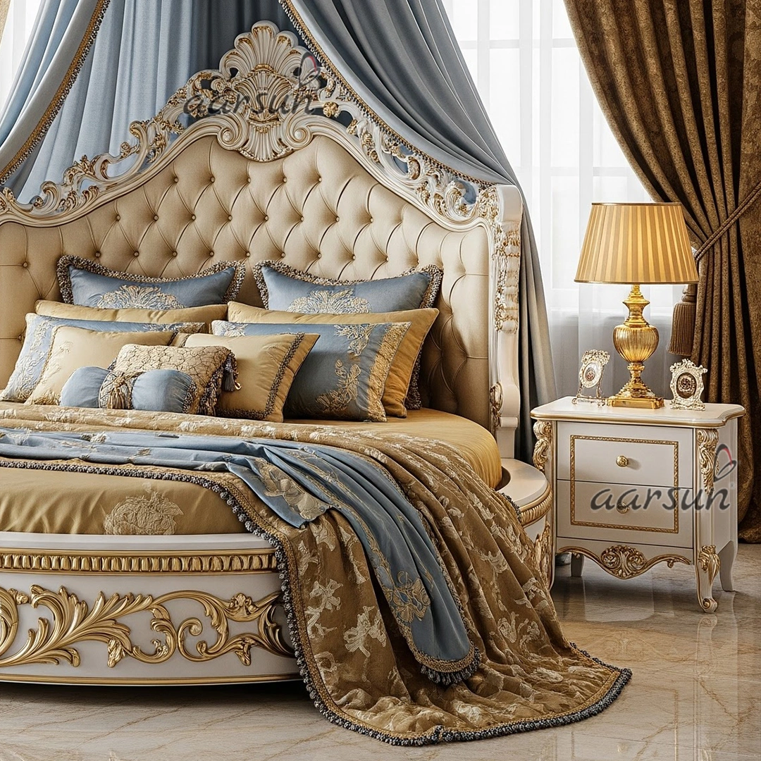 Majestic Round Comfort Premium Carved Round Bed view 6