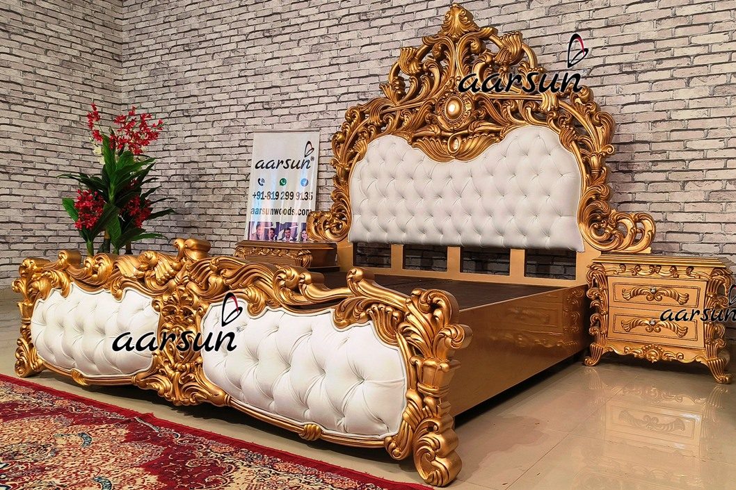 Master Bedroom top designer bed Classy Model view 3