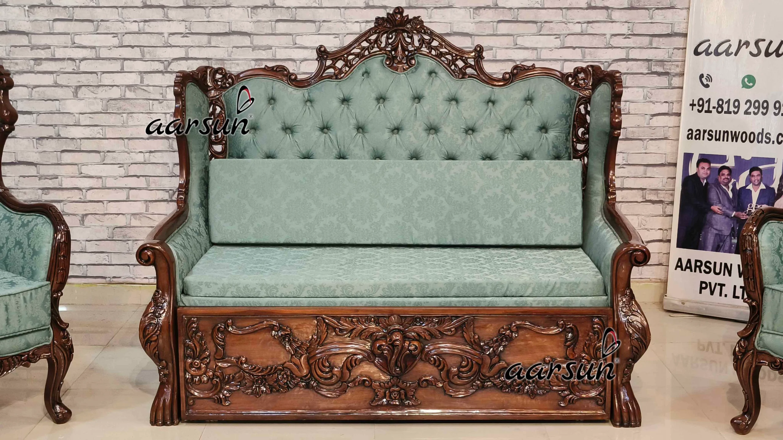 Premium Quality Handcrafted Sofa Cum Bed view 4