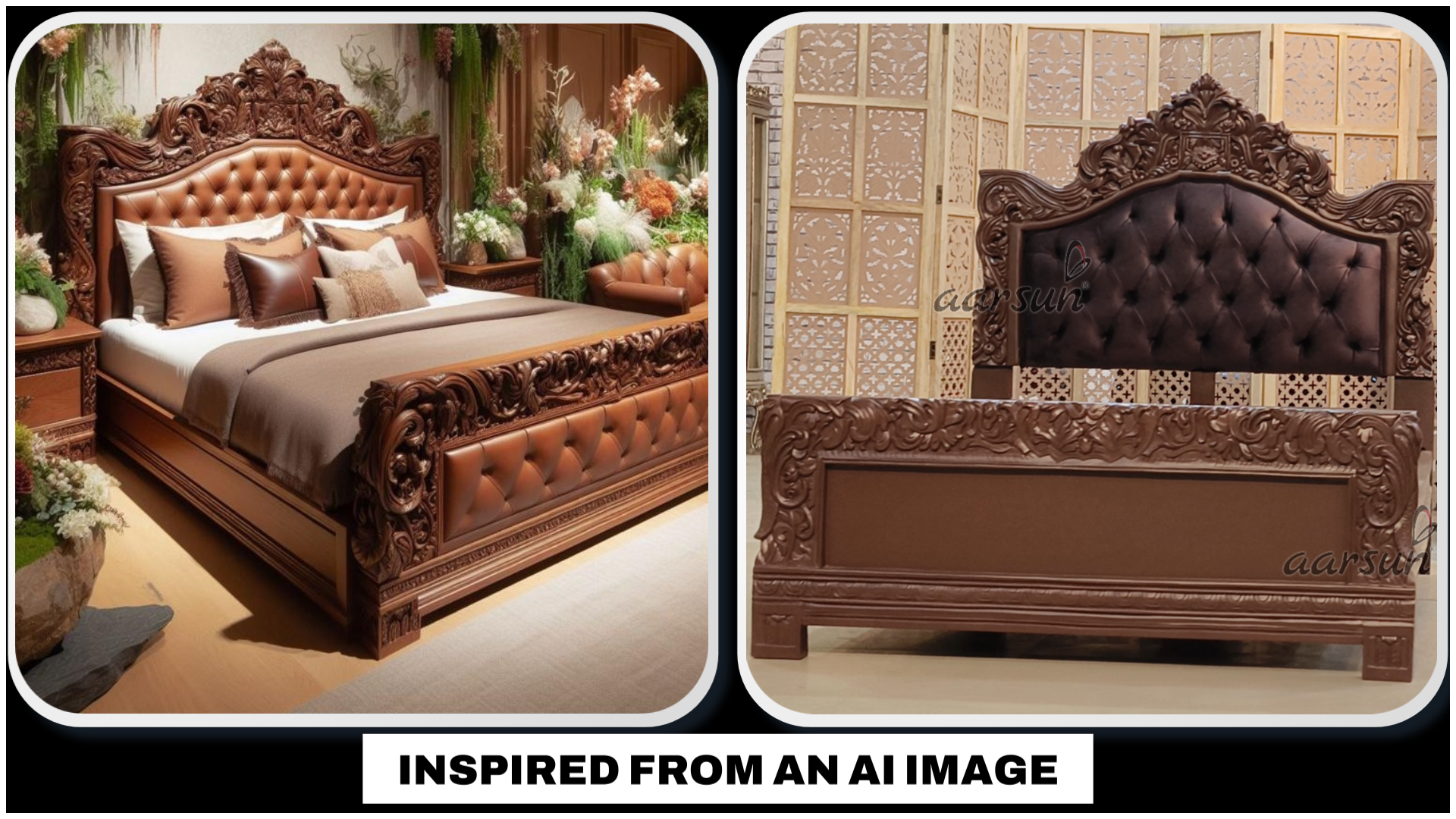 Queen Size Bed Design view 3