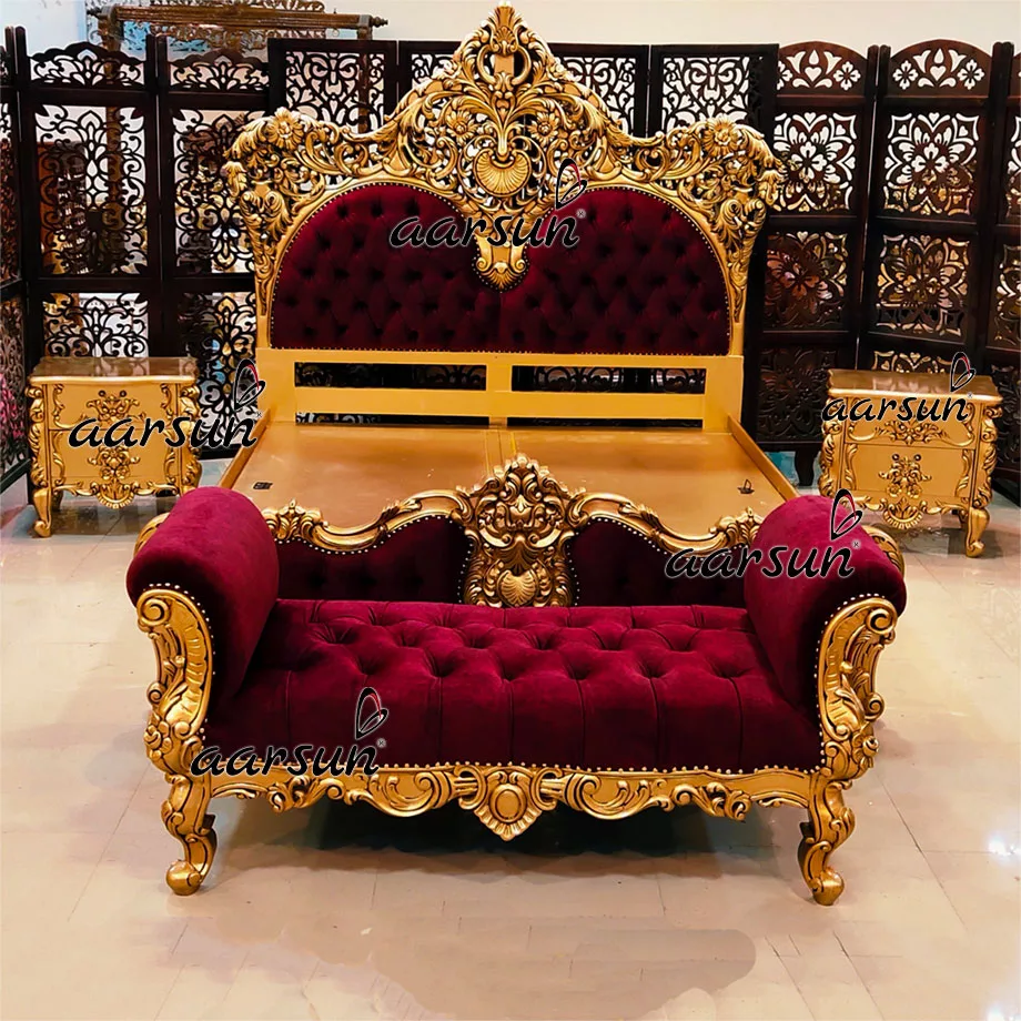 Royal Bedroom Set Unique Majestic Look view 3