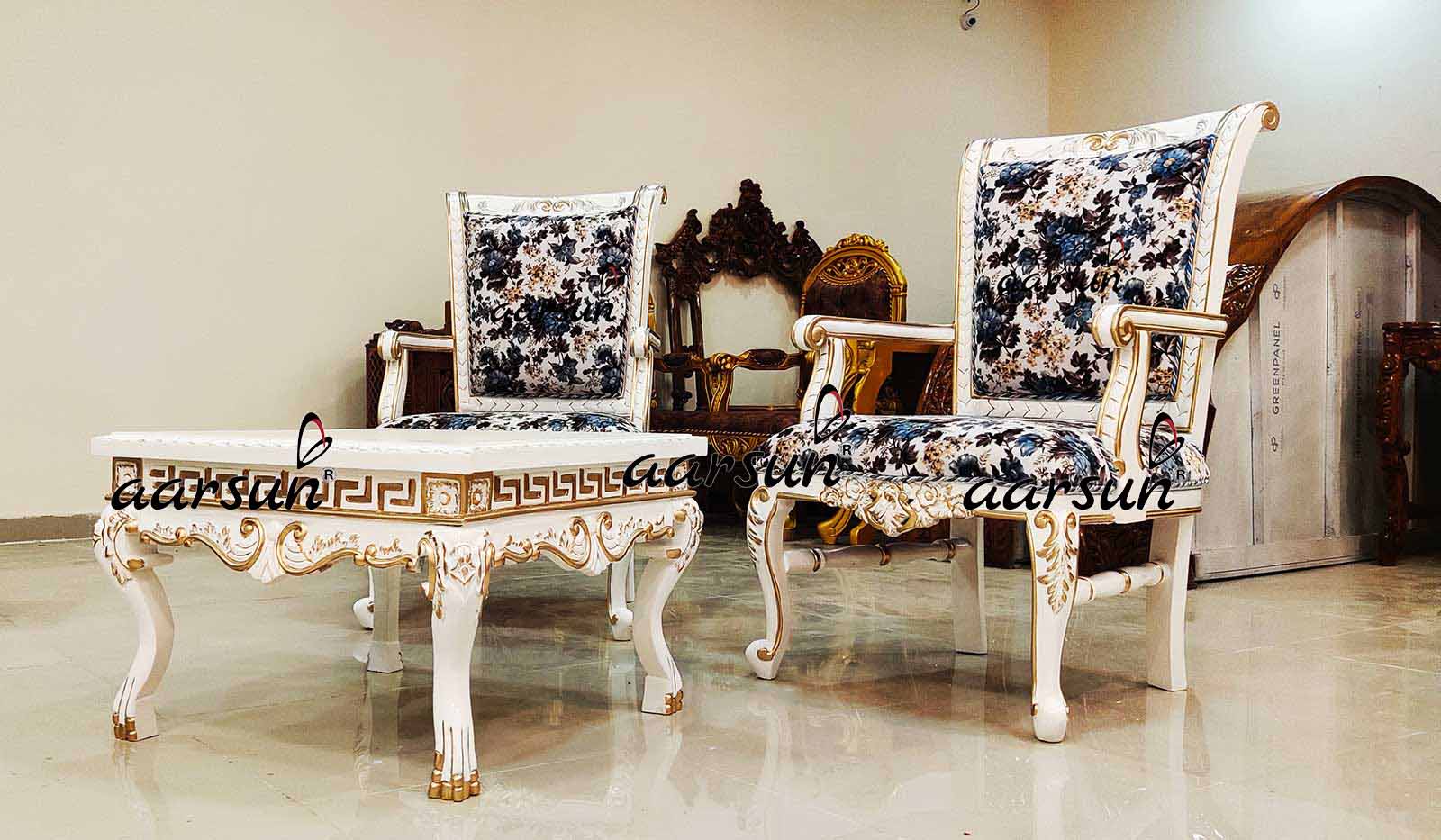 Royal Bedroom Set in White Polish view 9