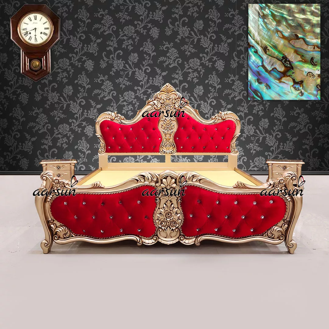 Royal King Size bed design Luxury Style