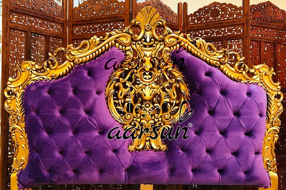 Royal Queen Bed in 3 Fabrics view 6