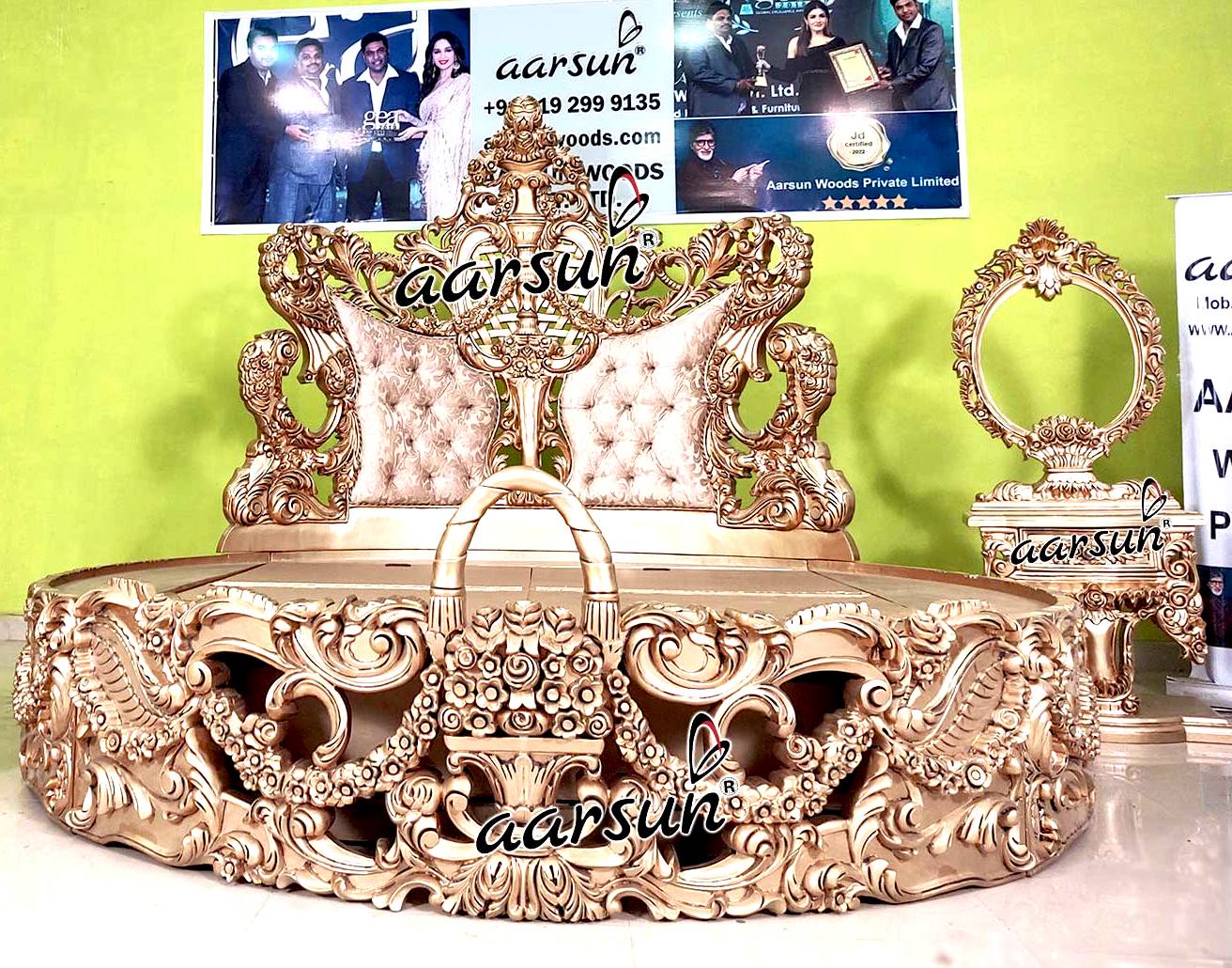Royal Round Bed Top Luxury view 6