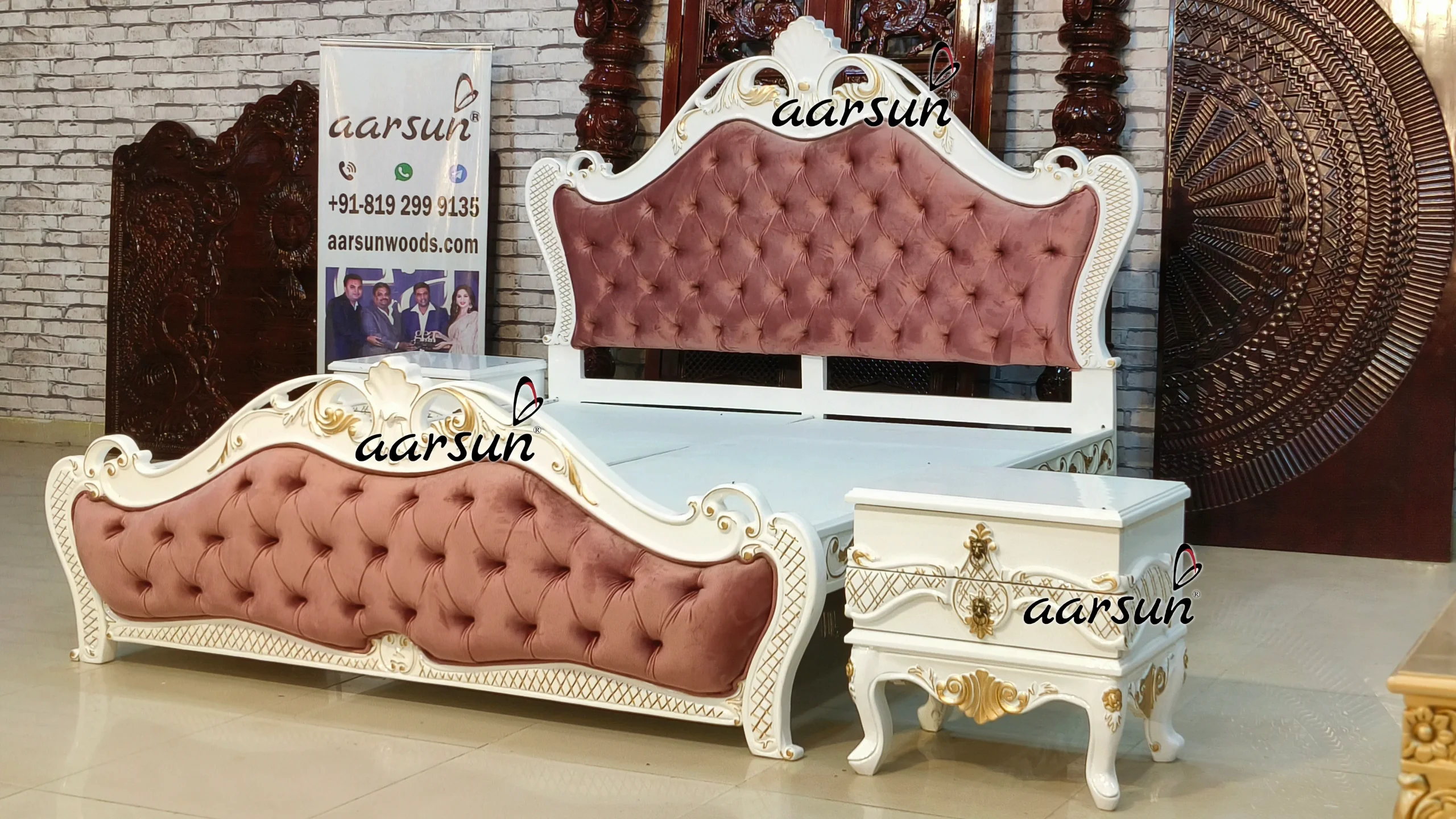 Royal Wooden Bed view 4