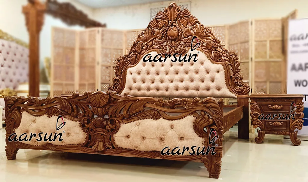 Super King Size Bed in Matte Finish view 4