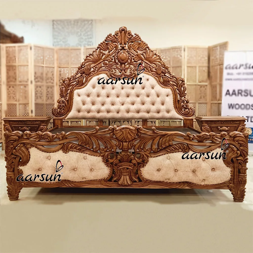 Super King Size Bed in Matte Finish view 5