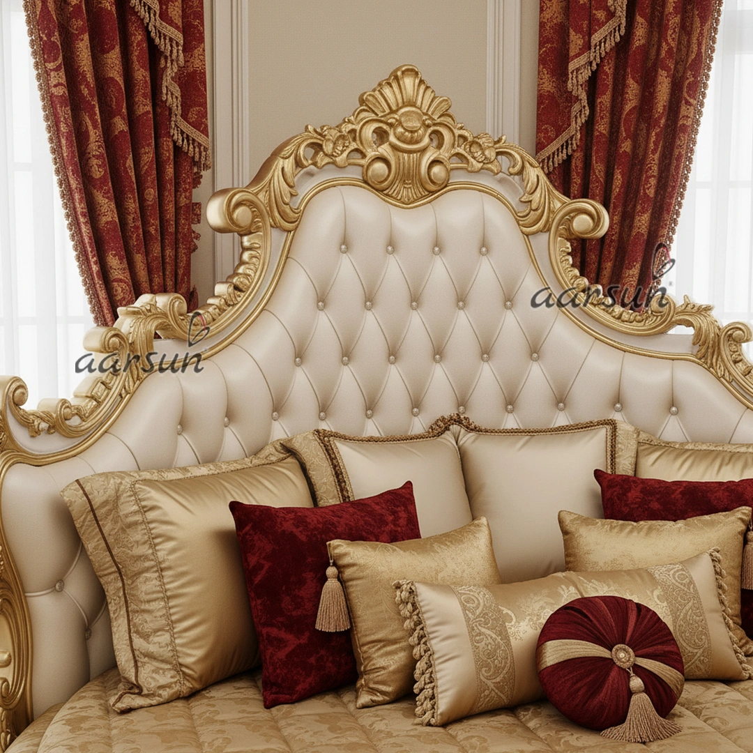 The Royal Classic Luxurious Round Bed Design view 4