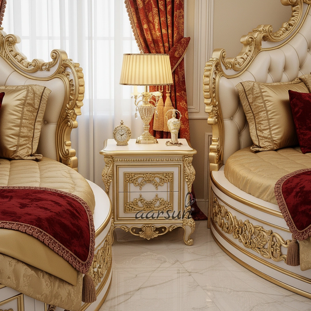 The Royal Classic Luxurious Round Bed Design view 6