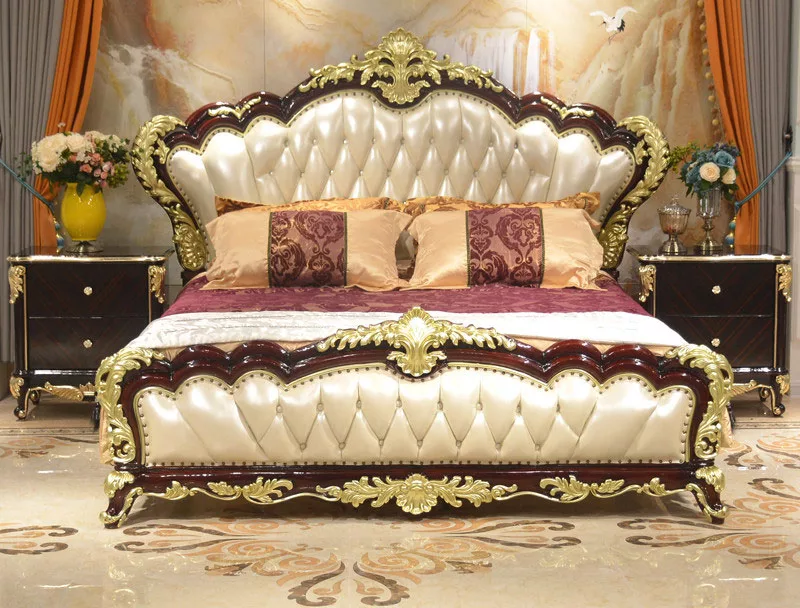 Traditionally Handmade Wooden Double Bed view 4