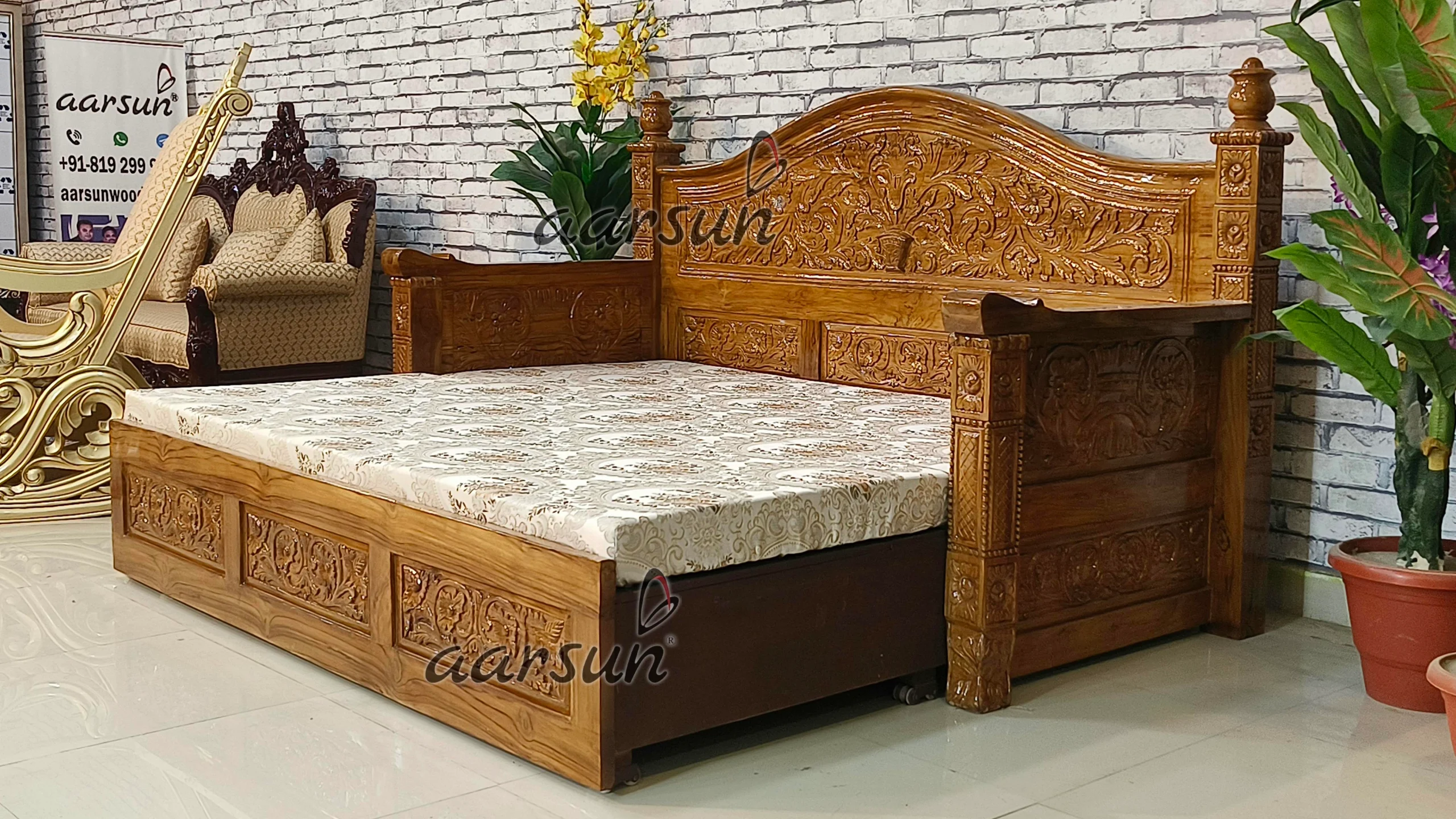 Transform your space with this modern sofa cum bed view 4