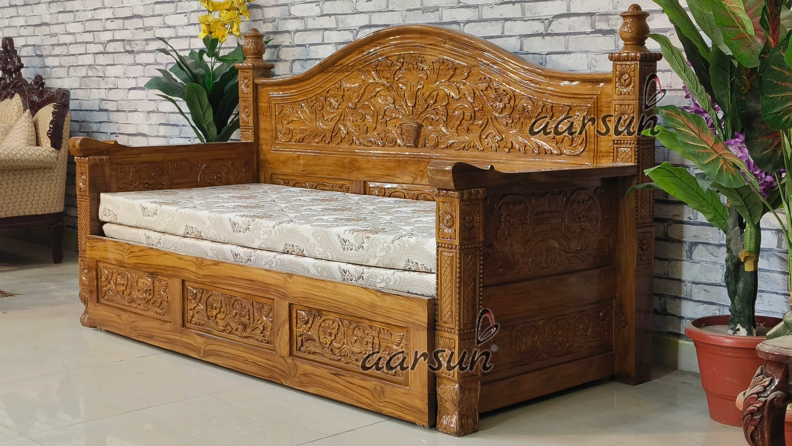 Transform your space with this modern sofa cum bed view 5