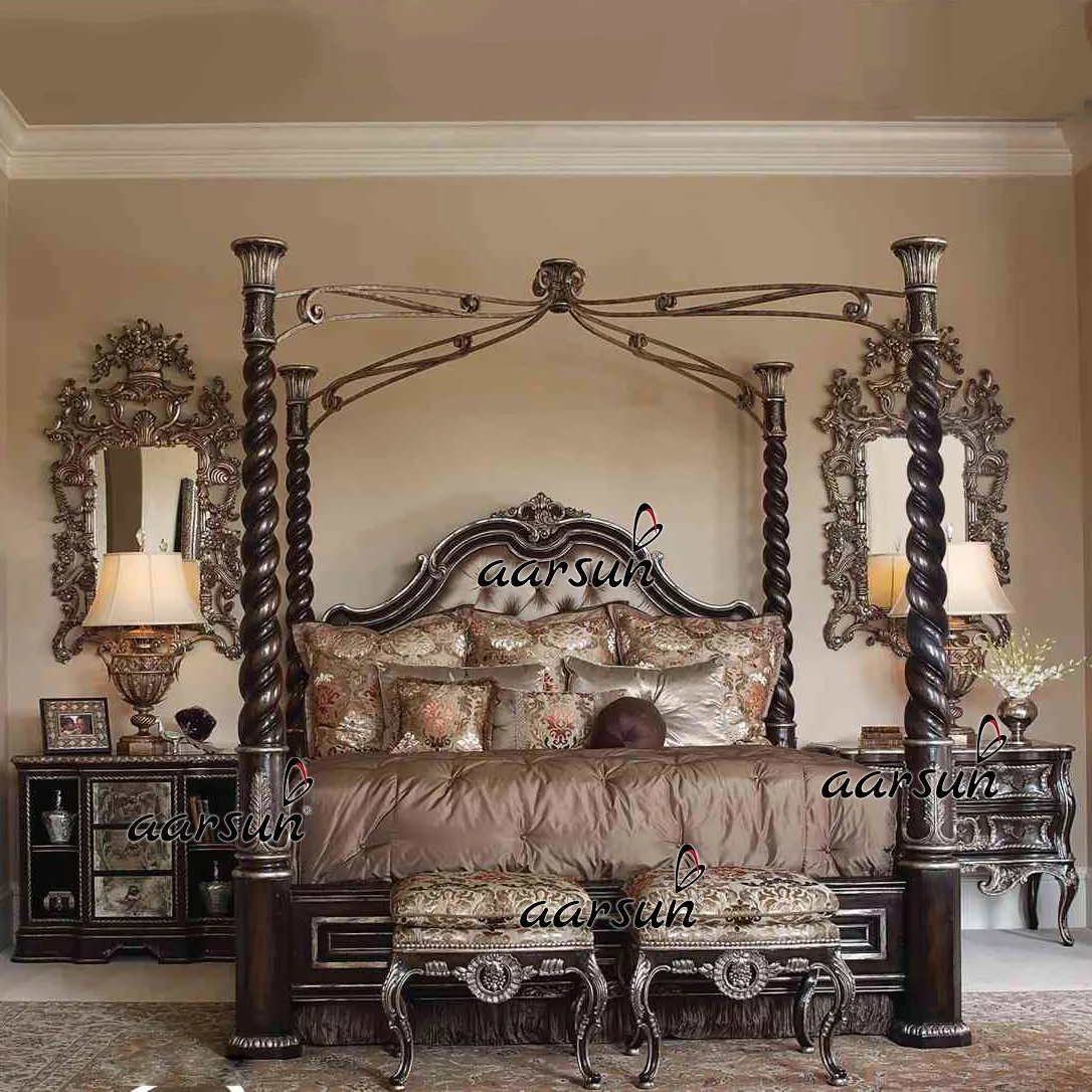 Truly Majestic Canopy Bed in Solid Wood