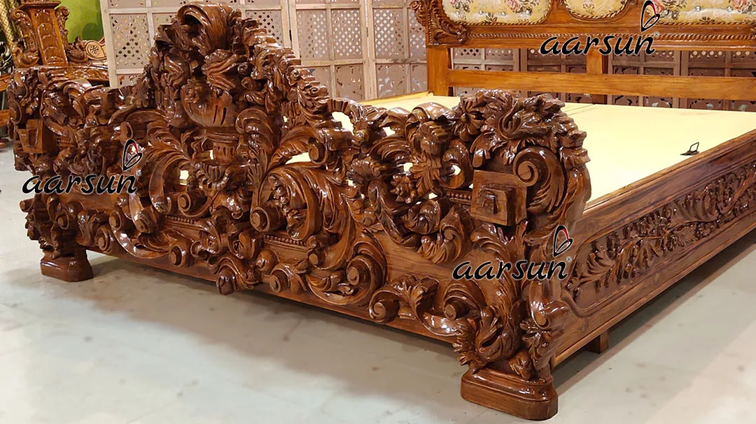 Unique Wooden Bed design view 5