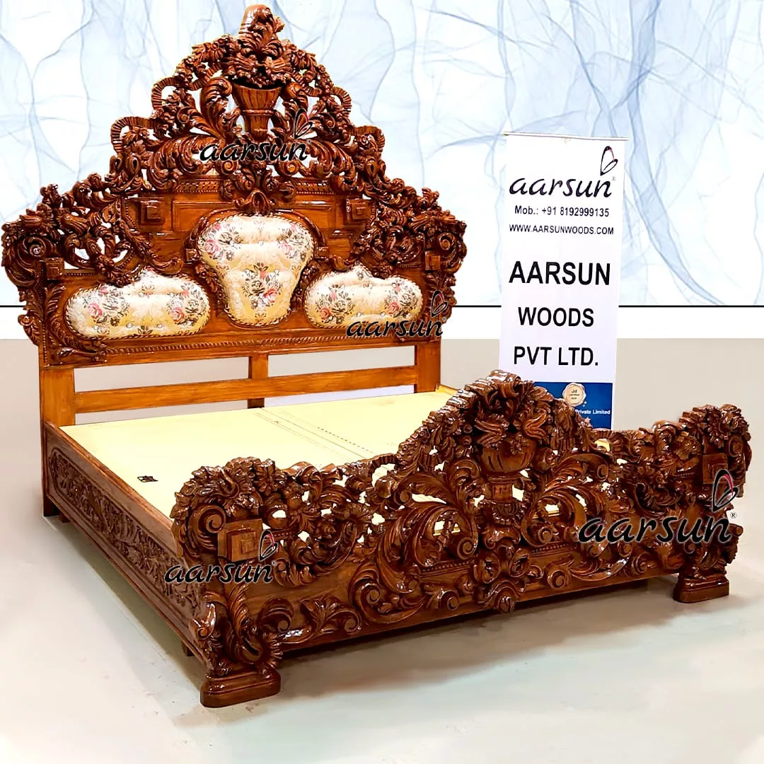 Unique Wooden Bed design view 6