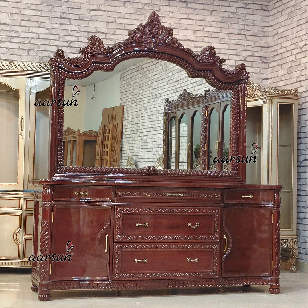 Vintage Style Wooden Bedroom Furniture Set view 10