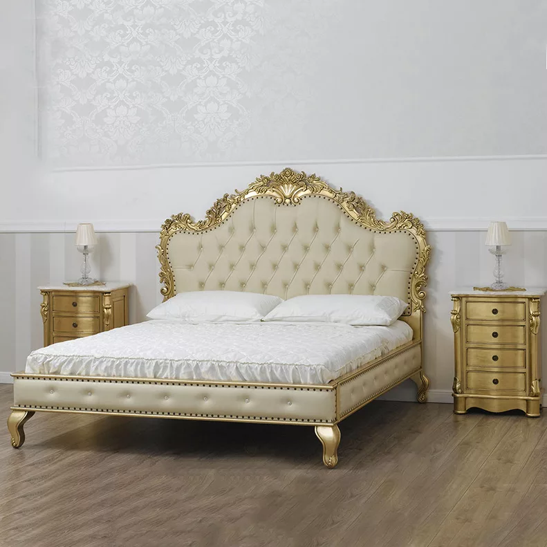 Wooden Antique Style Bed for home