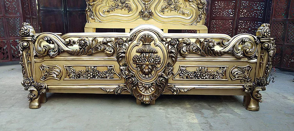 Wooden Maharaja Bed Design view 5
