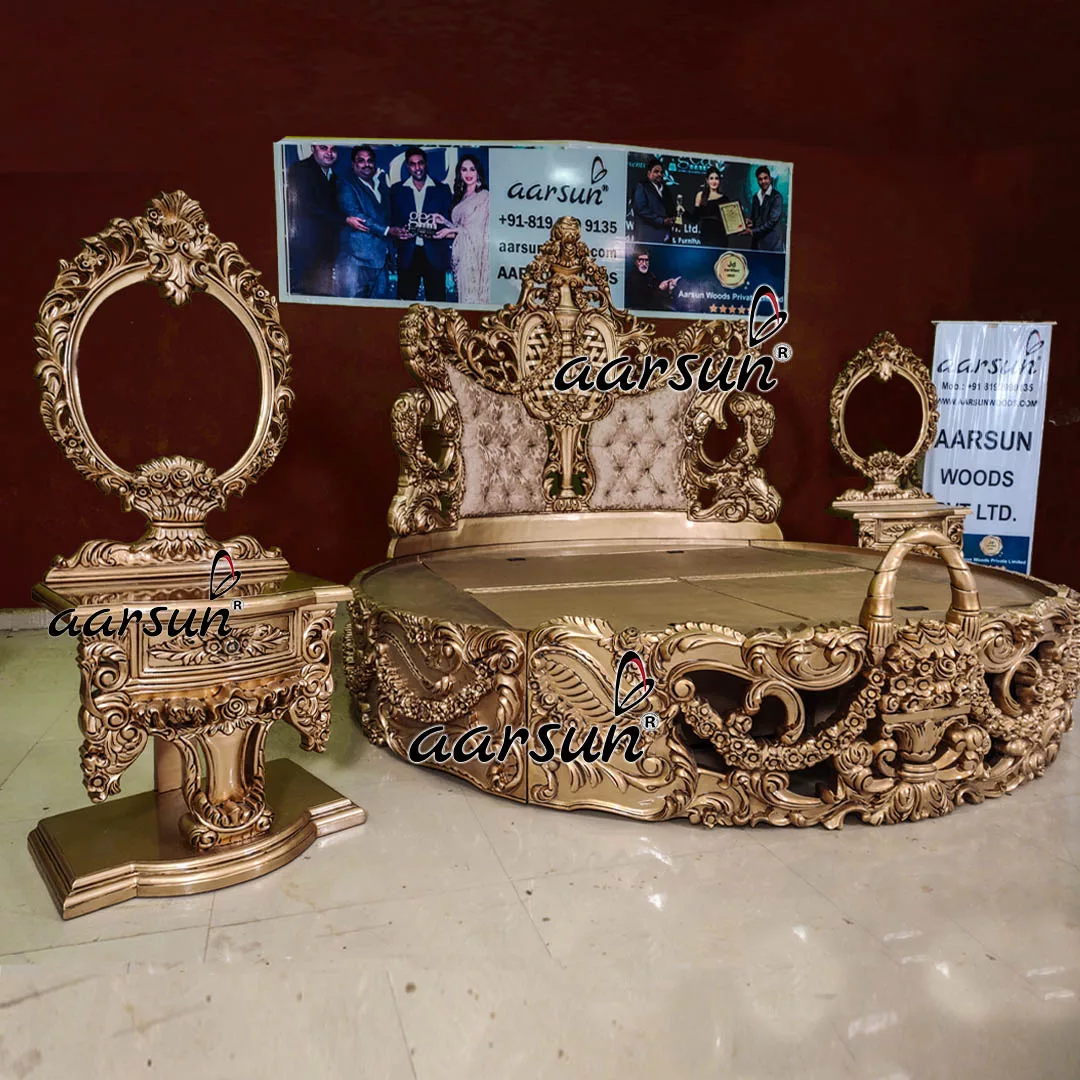 रॉयल राउंड बेड टॉप लक्ज़री